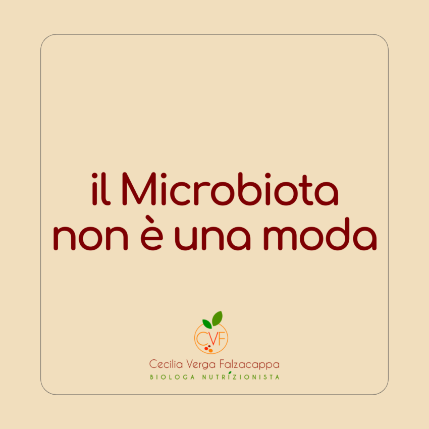 Il microbiota non è una moda